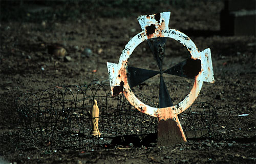 iron cross with virgin